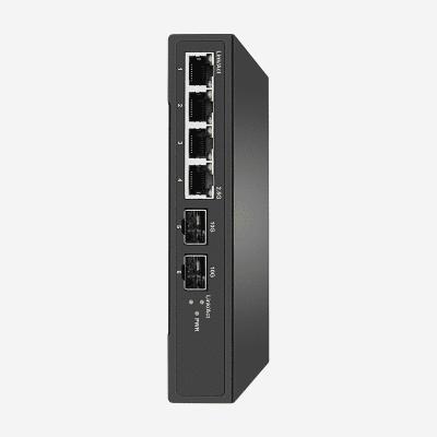 Китай Хранить и пересылать 2.5 Гигабитный коммутатор 4 2.5 Гб RJ45 PoE и 2 10 Гб SFP + порты продается