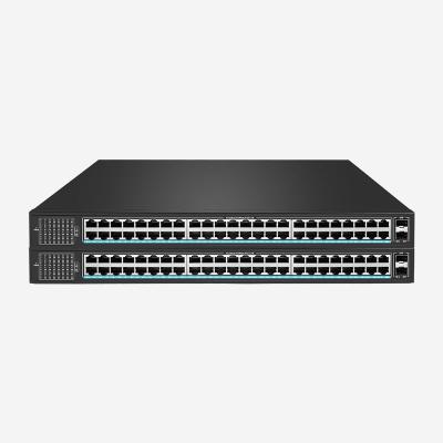 China 48 10/100/1000 Mbps RJ45 Ports Dumb Switch com 2 slots SFP, Rack Mount Feature à venda