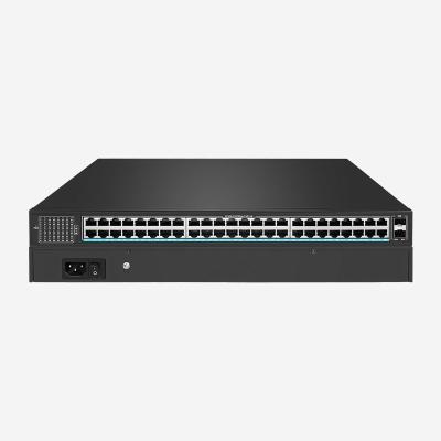 中国 100Gbps 50ポート デスクトップ ギガビット 無管理 イーサネット スイッチ PoE パワー 360W 販売のため