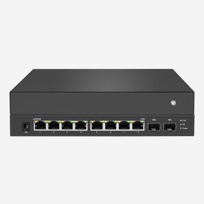 Chine 2 ports SFP+ 10G, commutateur réseau Ethernet 2.5G 2.5Gbps Débit de données 10 ports, capacité de commutation 80Gbps à vendre