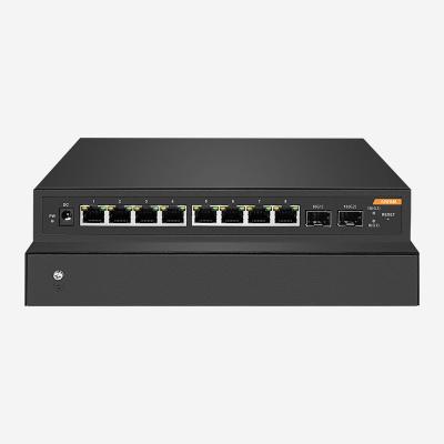 China 14.88Mpps Weiterleitungsgeschwindigkeit, Gigabit Ethernet Speicher und Smart Switch mit 8 RJ45 und 2 SFP-Ports zu verkaufen