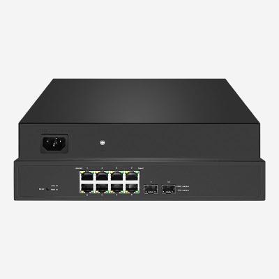 Cina 8 RJ45 2 SFP Gigabit Smart PoE Switch With 130W PoE Power Output And QoS in vendita