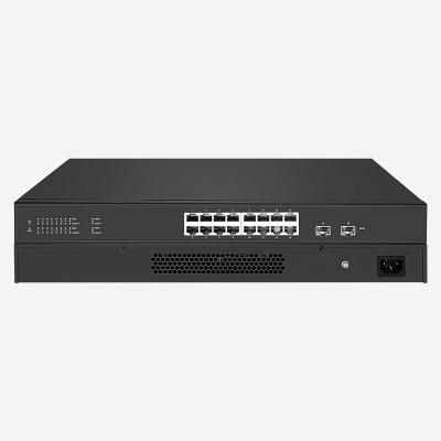 China 16-Port Desktop Network PoE Fiber Switch With QoS Support And Port Mirroring zu verkaufen