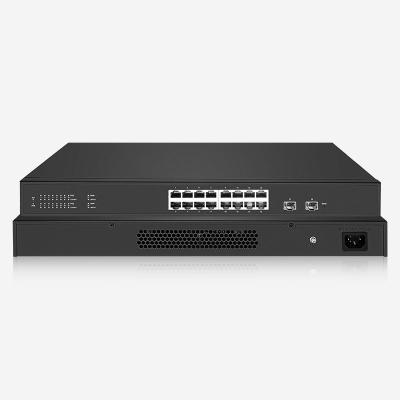 Cina 16 Ports 10/100/1000 Mbps Smart PoE Switch With LED And IGMP Snooping 230W PoE Power in vendita