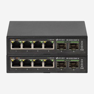 Cina 4-Port 2.5G Ethernet Switch con alimentazione esterna 12V 1A, basso consumo energetico in vendita