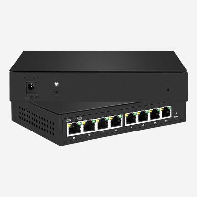 China 16Gbps 8-Port Gigabit Smart Switch com controle de fluxo IEEE 802.3x e adaptador de alimentação externo à venda