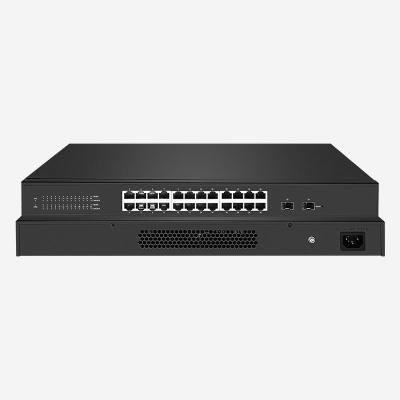 China Suporte VLAN, Rack Mount Gigabit Smart Switch com 24 portas RJ45 para melhor conectividade e eficiência de rede à venda