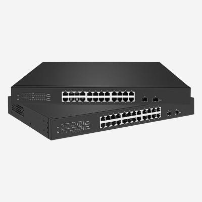 China 24 puertos Gigabit PoE Switch con 30W PoE Power Budget Store y tecnología de avanzada en venta