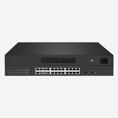 China 8K MAC-adres Gigabit Smart Switch met 24 RJ45-poorten voor verbeterde netwerkprestaties Te koop