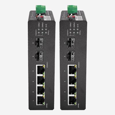 中国 12Gbps Switching Capacity 4 PoE Ports Gigabit Industrial PoE Switch For Industrial Network Optimization 販売のため