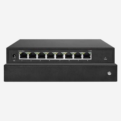 China Network Media 6 Cable Max 100m 0°C-45°C 2.5 Gigabit Switch With 8 RJ45 Ports Te koop