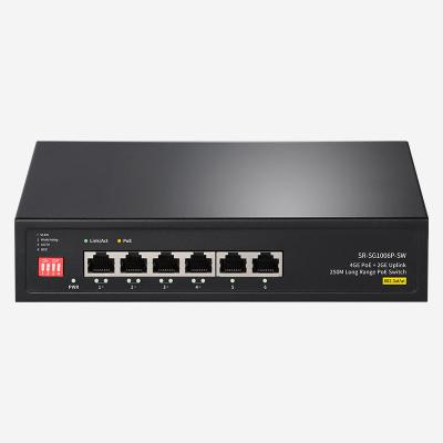 China Capacidade de comutação de 12 Gbps Gigabit Unmanaged Ethernet Switch Featuring 6 RJ45 Port Type à venda