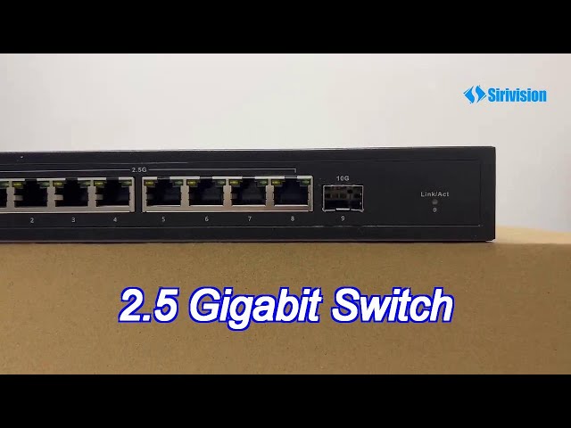 8-Port 2.5G Fanless Light Managed Desktop Poe Switch With 1*10G Sfp Uplink Oem/Odm