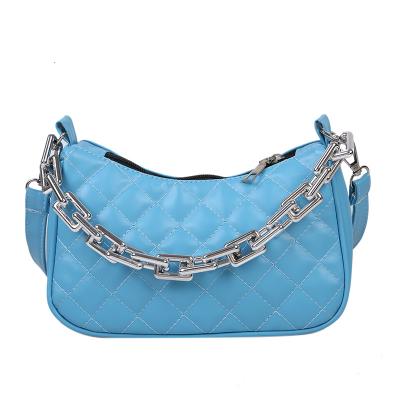 China Lady cross for 2021 summer fashion women's handbag armpits ladies handbags PU chain bag shoulder hobbs - body for sale