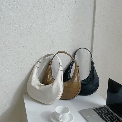 China Soft Hobo Handbags Leather Elegance Lady New Fashion Ladies Bag Axillary Purse For Women Armpits for sale