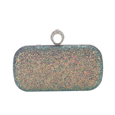 China Fashionable Elegant Ladies Grab Handbag Women Wedding Sequined Beaded Purse Grabs Bling Evening Handbags Hold Money For Party Dinner for sale