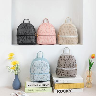 China 2021 anti-theft mini backpacks casual bags date handbags stretching women letter backpack soft bag for girls for sale