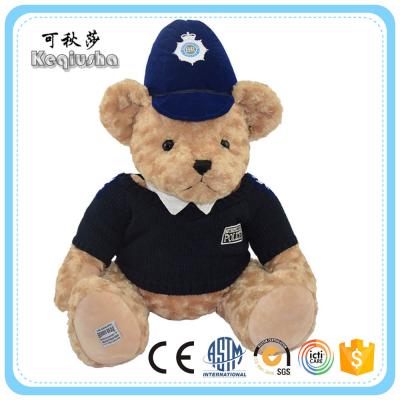 China Promotional Gift Weeding Plush Bear with uniform for sale