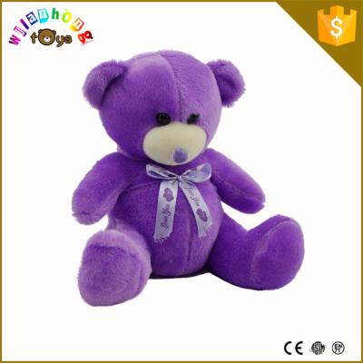 China Juguete de encargo de la felpa, animales del juguete de la felpa de China, juguete púrpura de la felpa del oso de peluche en venta