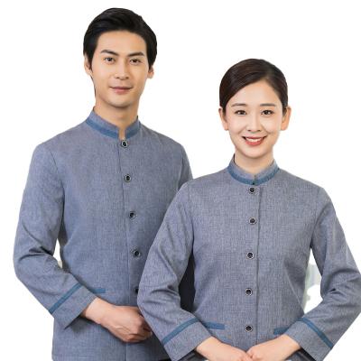 China Free Sample Fast Shipping Hotel Housekeeper Uniform Housekeeping Manager Uniform for sale