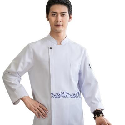 China Kitchen Cooking Custom Chef Uniform Customized High Quality Man Chef Uniform Classic White Hotel Restaurant Kitchen Chef Clothing for sale