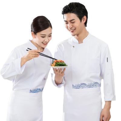 China Kitchen Cooking Chef Uniform High Quality White Color To Custom Design Wholesale Chef Clothing Restaurant Hostess Uniforms for sale