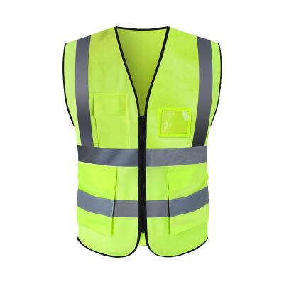 China Water Proof Customize All Kinds Safety Workwear Multi Pocket Hivis Fluorescent Reflective Construction Engineer Vest Led Reflective Vest for sale