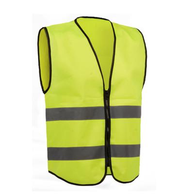 China Water Proof Factory Wholesale Custom Logo Worker Zippered Reflective Clothing Vest Green for sale