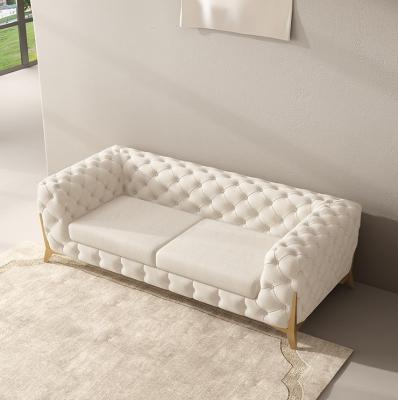 China Factory Customized Comfort Sofa Fashionable Furniture White Sofa Convertible For Living Room Indoor Casual Sofa for sale