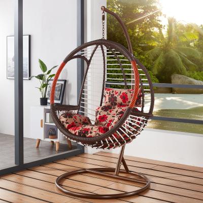 China Super Comfortable Cheap Relaxing Rattan Patio Garden Furniture Garden Rattan Chair Best Outdoor Hanging Swing for sale