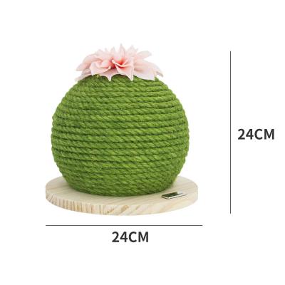 China Viable Manufacturers Selling Sisal Cactus Ball Cat Scratching Spot Interactive Cat Toys Wholesale Pet Toys for sale