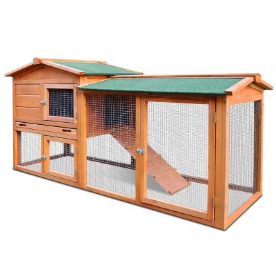 China High Quality Large Size Wooden Pet Rabbit House Rabbit Cute Stocked Cage For Sale for sale