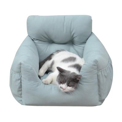 China Travel New Multi-Function Portable Safety Removable and Washable Seat Cover Cat Litter Cat Kennel Car Pet Garbage Protection Home for sale