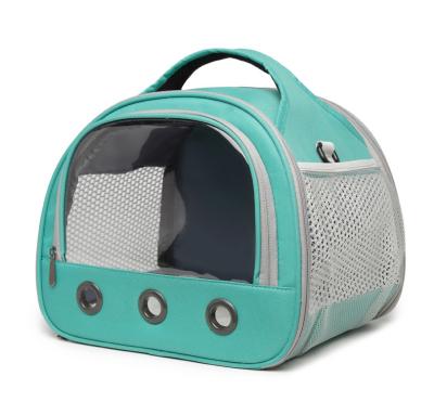 China 2021 New Style Mesh Pet Carrier Tote Bag Breathable Stored Cat Back Bag Dog Back Bag for sale