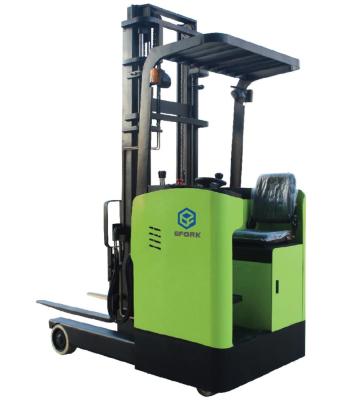 China Building Material Stores 24V Seated Type Electric Reach Truck 1200 Kg 1500 Kg 2000 Kg Reach Electric Forklifts China Made for sale