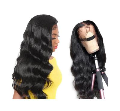 China Cheap Durable Quality Body Wave 13x4 Lace Front Elastic Band Human Hair Wigs For Women for sale