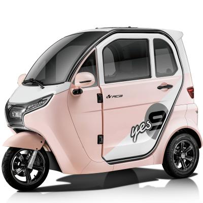 China 2022 EEC large cabin tuk tuk tricycle 2.5kw EEC passenger sale space HOT electric scooter full electric enclosed tricycle for sale