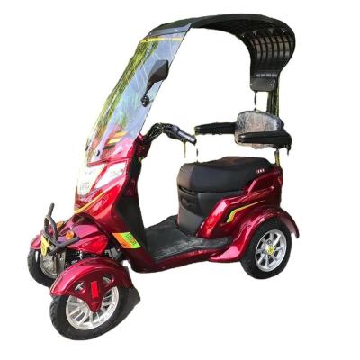 China Passenger 4 Wheel Electric Mobility Scooter With Roof Electric Elder Scooter for sale