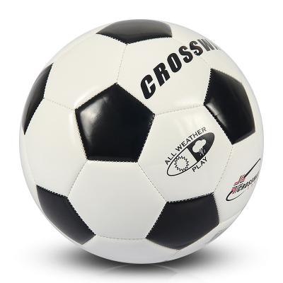 China Durable The manufacturer directly supplies the adult wear-resistant leather football PVC balls from no. 5 for football training and competition for sale