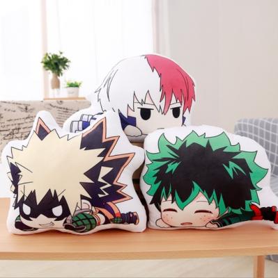 China Anti-static manufacturers wholesale Hot-selling hero academy animation peripheral two-dimensional cartoon shaped pillow cover for sale