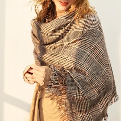 China Wholesale High Quality 100% Pashmina Designer Custom Cashmere Wool Scarf Shawl For Women Woolen Scarves Winter Soft Woolen Scarf for sale