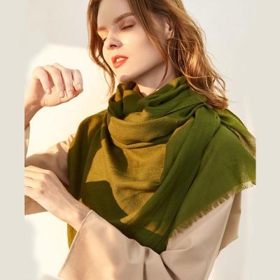 China Luxury Multicolor Soft Merino Long Pashimana Woolen Scarf Brand Designer Winter Wool Scarf Unisex Pashmina for sale