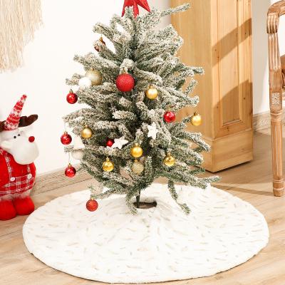 China Wedding Manufacturers Wholesale Flannel Gilding Snowflake Christmas Truck Car Tree Border Fashionable Rabbit Christmas Tree Decoration for sale