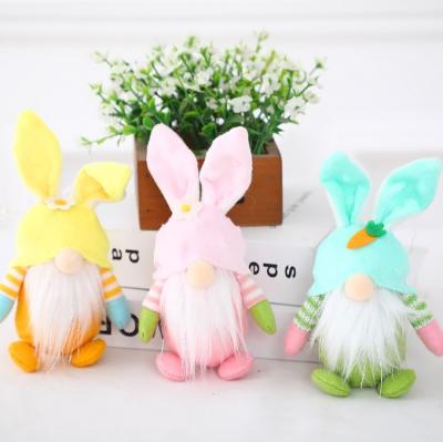 China 2022 Hot Selling Handmade Gnome Happy Wedding Party Favors Easter Easter Gifts Kids Rabbit Doll for sale