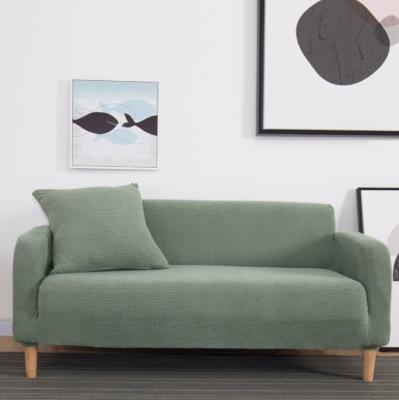 China Modern Hot Sale Knitted Padded Sofa Cover Single And Double Three Seat Sofa Full Cover Sofa Cushion Cover for sale