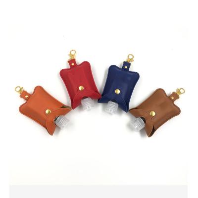 China Hot Selling Hand Sanitizer Holder PU Leather 30ML Hand Sanitizer Sanitizer Holder Pendant for sale