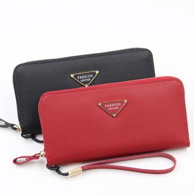 China Contemporary Wholesale Women's High Quality Zippered Wallet Luxury Waterproof Long for sale