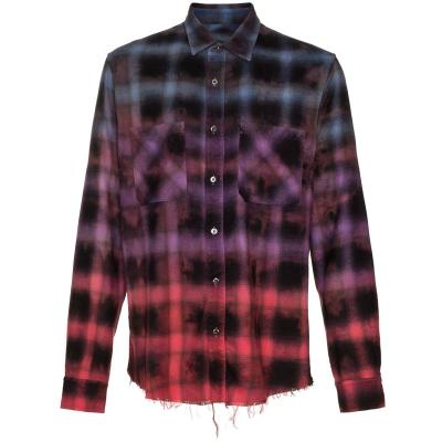 China Wholesale Button Plaid Shirt Men's Long Sleeve Plaid Shirt Flannel Aplet Long Sleeve Breathable Plaid Shirt for sale