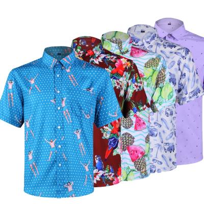 China Breathable Digital Printing Hawaiian Man Mens Casual Shirt For Men for sale