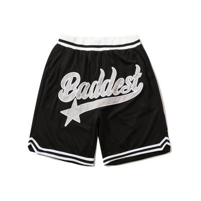 China QUICK DRY Summer Stocking Custom White Women Embroidered Men Mesh Gym Shorts for sale